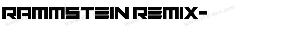 Rammstein Remix字体转换